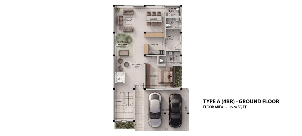 Type A (4BR) - Ground Floor